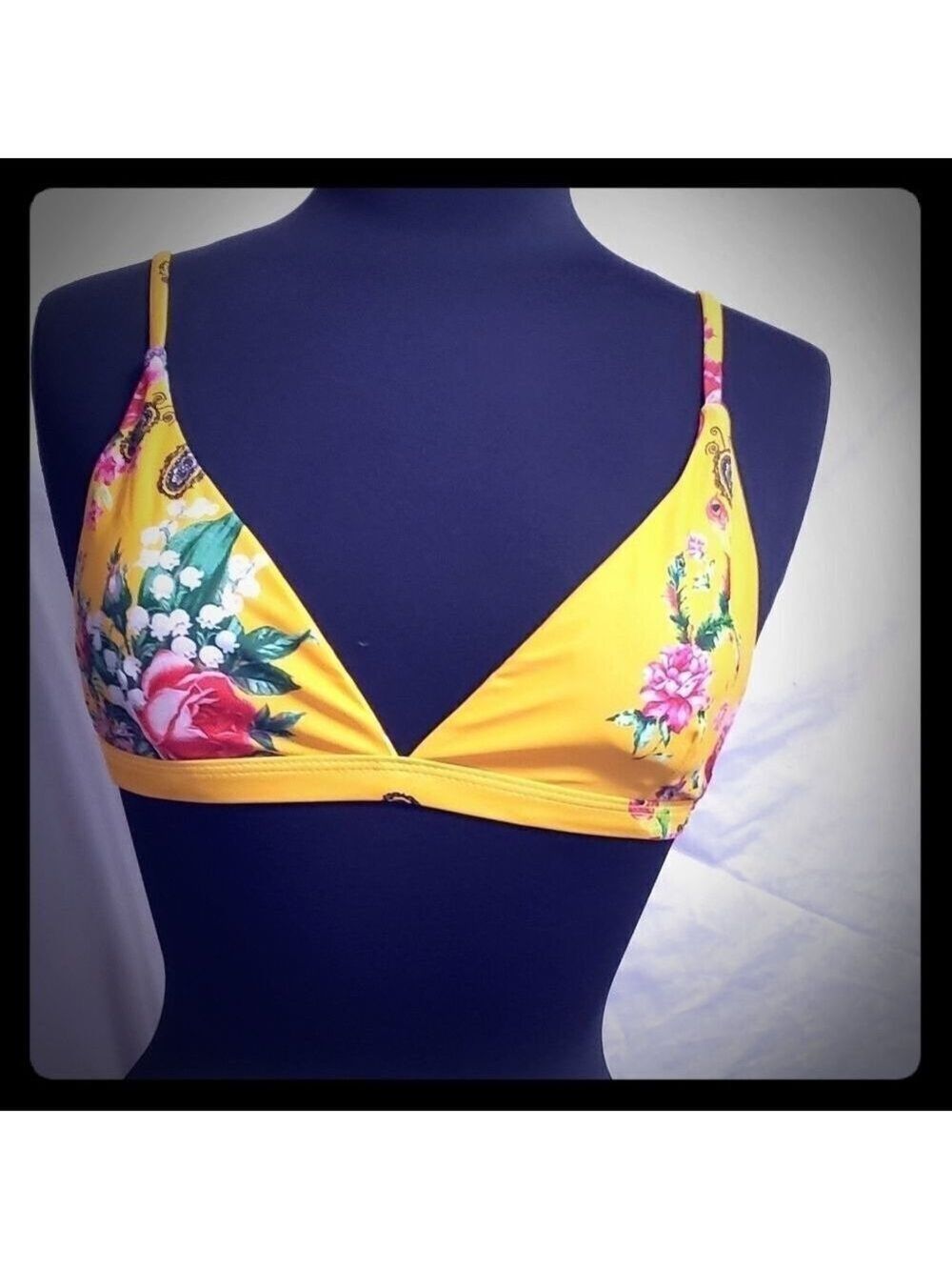 Floral Bikini Top Size 34